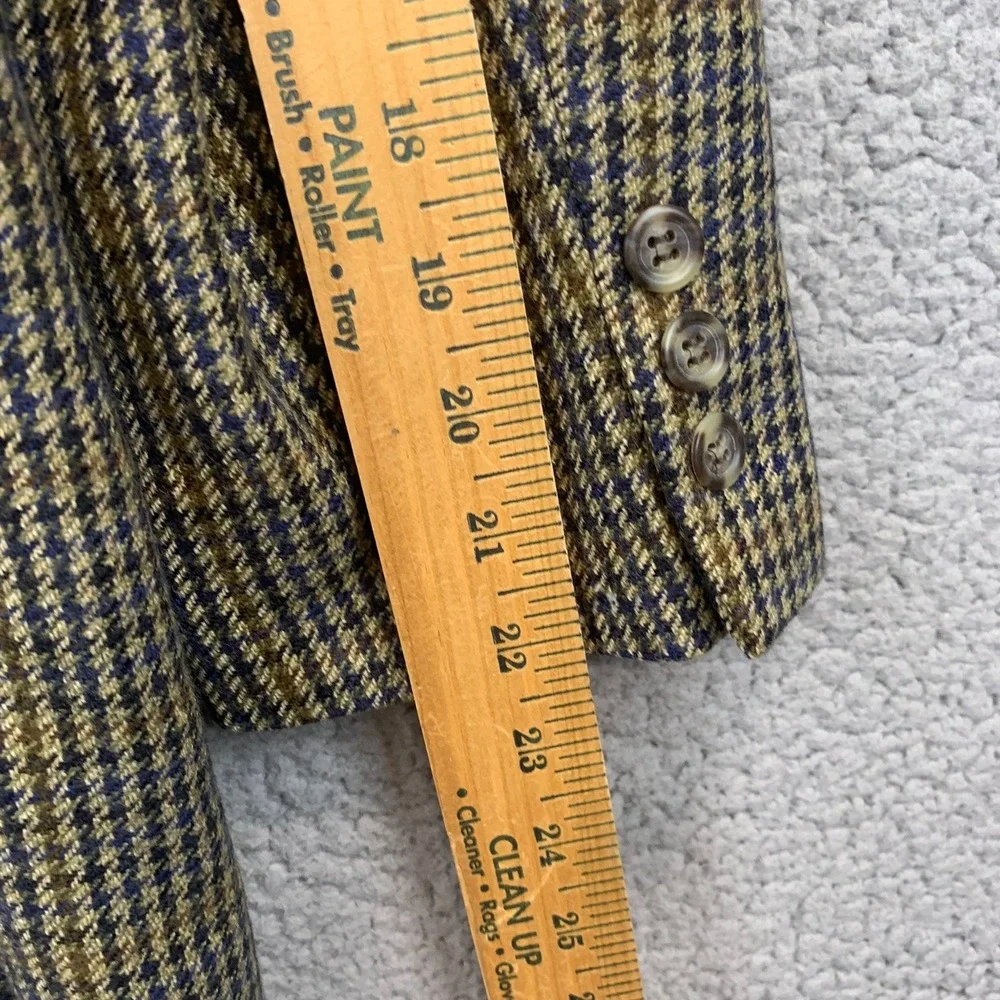 Brooks Brothers Men's 44 RG Glen Plaid Wool Blend Sport Coat Blazer Jacket USA